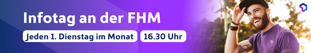 Banner: Infotag an der FHM