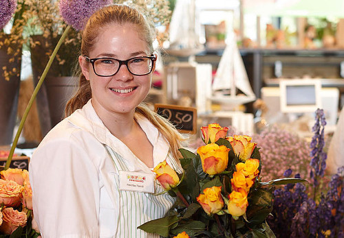 Ausbildung zur Floristin bei Feneberg Lebensmittel.