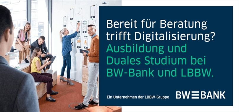 Ausbildung und Duales Studium bei BW-Bank und LBBW.