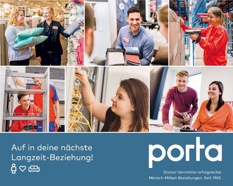 Ausbildung Gestalter für visuelles Marketing Porta Möbel ...