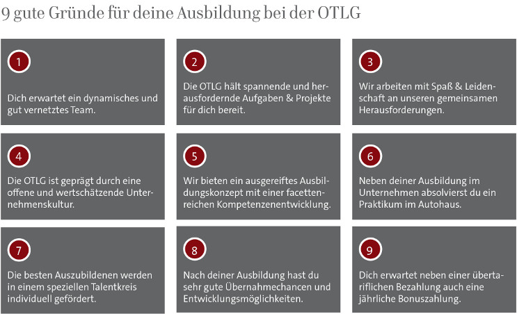 9 gute Gründe für eine Ausbildung bei der OTLG OTLG